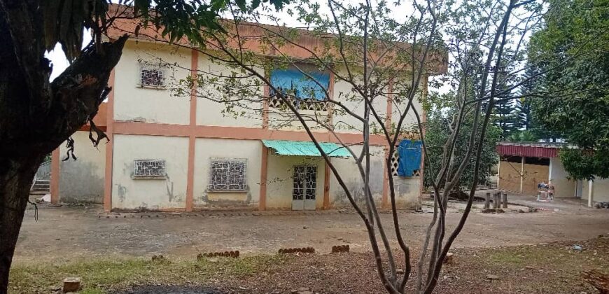 2000M2 avec une vieille maison vendre à BASTOS